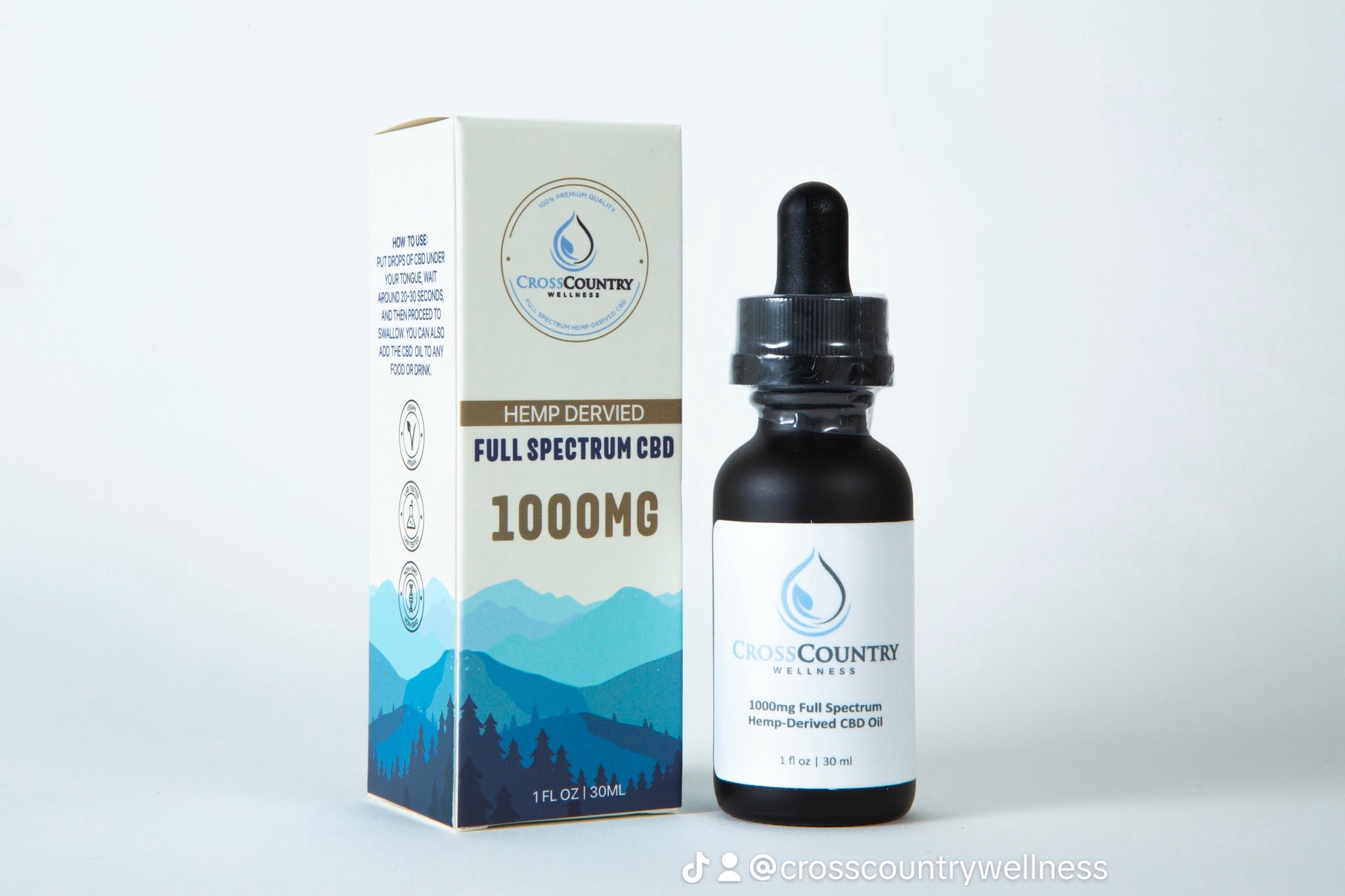 1000mg Full Spectrum Hemp-Derived CBD Oil